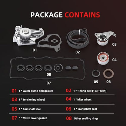 Engine Timing Belt Kit for Toyota Camry 1987-2001 - size: for Camry/ Celica/ RAV4/ MR2/ Solara