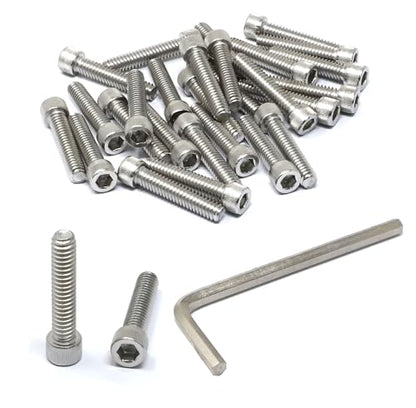 iexcell 25 Pcs 1/4-20 x 1-1/4" Stainless Steel 304 Hex Socket Head Cap Screws Bolts Kit - size: 1/4-20 x 1-1/4" ( Fully Threaded )