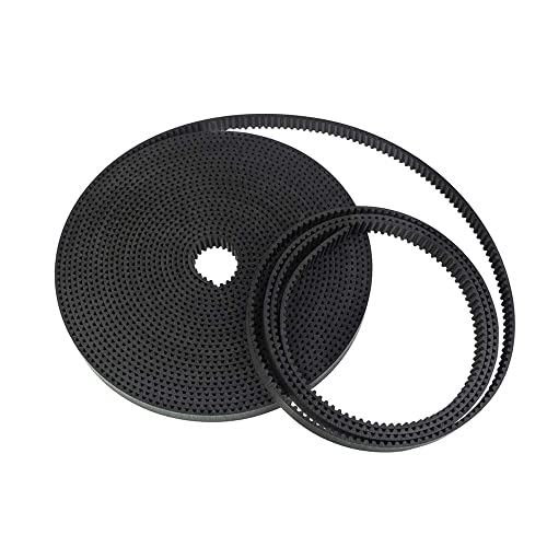Zeelo 3D Printer Timing Belt, 2GT 10mm Width, 3M/ 5M/ 10M Toothed Belt GT2 3D Printer Timing Belt Pulley,10mm Width 2GT Rubber Synchronous Timing Belt for 3D Printer (10m) - size: 10M