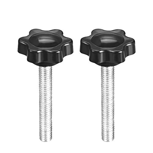 uxcell Clamping Handle Screw Knobs Handle Star Knob M6 x 40mm Male Thread 2pcs - size: M6x40mm