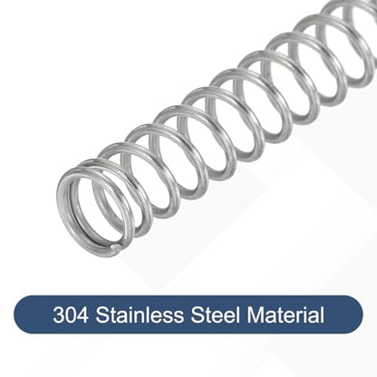 uxcell 50Pcs 304 Stainless Steel Compression Springs,0.6mmWD, 5mm ODx35mm L - size: 5mmx35mm
