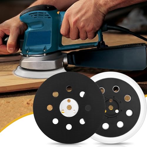 2PCS 5" Hook & Loop RS032 Hard Backing Sander Pad Compatible with Bosch Orbital 3107DVS 3725DEVS 1295DVS 1295DH Random Sander Replacement Parts