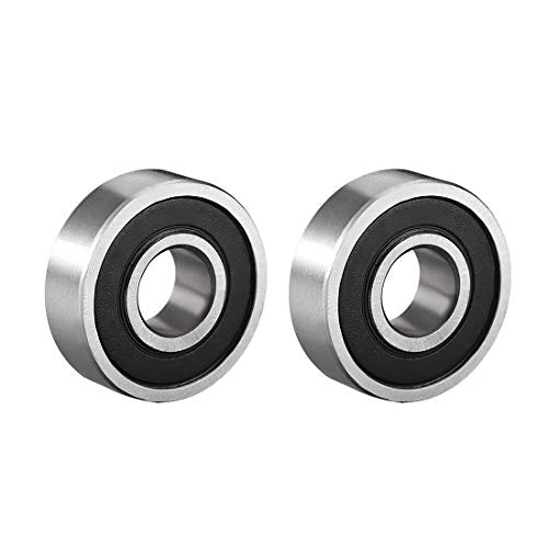uxcell 6000-2RS Ball Bearing 10mm x 26mm x 8mm Double Sealed 180100 Deep Groove Bearings High Carbon Steel Z1 (Pack of 2) - size: 10 mm x 26 mm x 8 mm