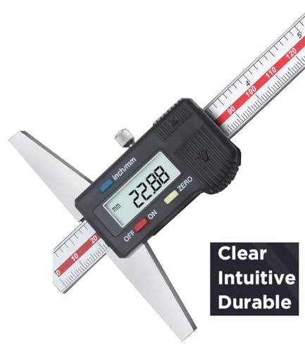 Depth Gauge Vernier Caliper,0-6"/150mm,0-8"/200mm,0-12"/300mm (Digital 0-150mm) - size: digital 0-150mm