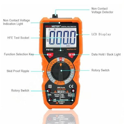 PM18C 6000 Counts True RMS Digital Multimeter