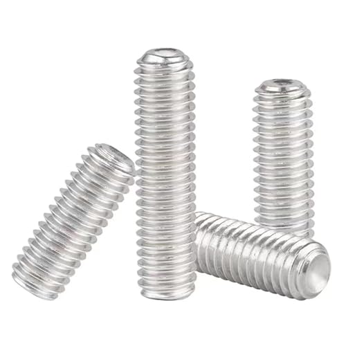 M4-0.7 x 12mm Hex Socket Set Grub Screws,Headless Cup Point,Flat Point Grub Bolt,Internal Hex Drive,304 Stainless Steel,Headless Concave End,Metric External Thread,for Towel Rack Door Knob 50 Pcs - size: M4-0.7 x 12mm(50 Pcs)