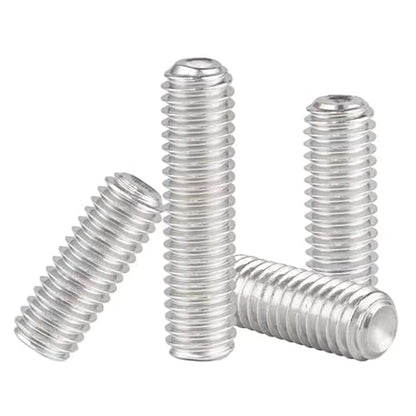 M4-0.7 x 10mm Hex Socket Set Grub Screws,Headless Cup Point,Flat Point Grub Bolt,Internal Hex Drive,304 Stainless Steel,Headless Concave End,Metric External Thread,for Towel Rack Door Knob 100 Pcs - size: M4-0.7 x 10mm(100 Pcs)