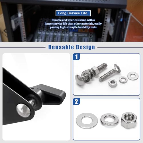 Glarks 80pcs 1/4-20x1-1/4’’, 1/4-20x2-1/2’’, 5/16-18x2’’, 5/16-18x3’’, 3/8-16x3-1/2’’ Carriage Bolts Screws, Round Head Square Neck Bolts, Square Neck Carriage Bolts Screws with Nuts and Washers