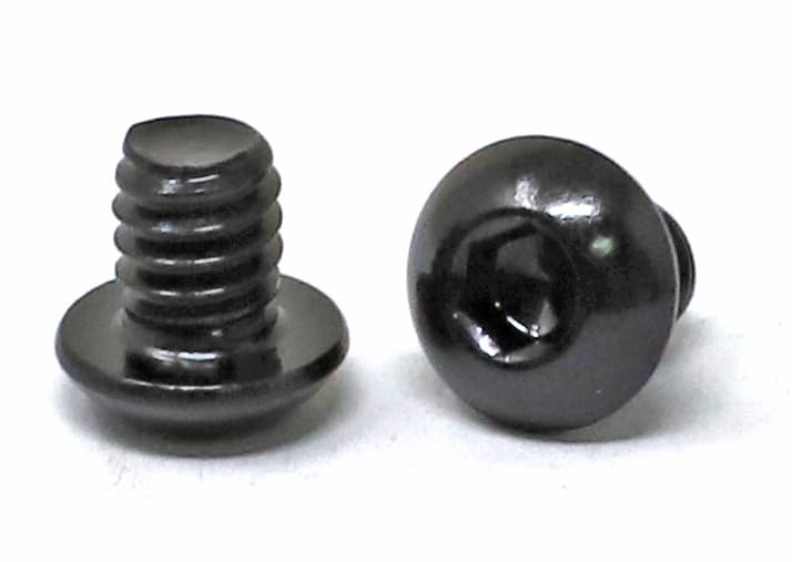 iexcell 100 Pcs 1/4-20 x 5/16" Stainless Steel 304 Hex Socket Button Head Cap Screws Bolts, Black Oxide Finish, with Hex Key Spanner - size: 1/4-20 x 5/16"