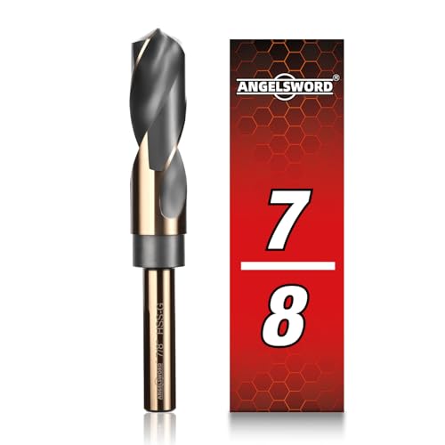 ANGELSWORD 7/8" Reduced Shank Drill Bit for Hard Wood, Mild Steel, Metal - size: D. 7/8 inch