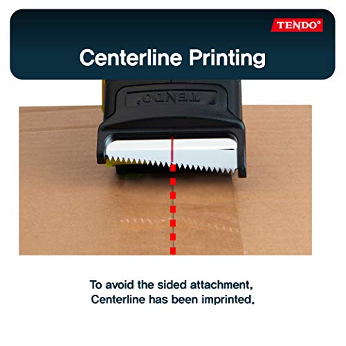 TENDO Heavy Duty Shipping Tape Dispenser, 2 Inch Packing Tape Gun with Patented 10º Sloped Chromium Blade, Replaceable Blade, Ergonomic Reusable Handle for Shipping, P-1200 (3rd Gen.)_Yellow - color: Yellow