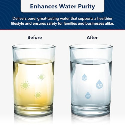 US Water Systems 5 Micron Water Filter 20 X 4.5, Pleated Water Filter Replacement, Removes Sediment and Improve Taste and Clarity of Water, Made in the USA - Pack of 2 - size: Pack of 2