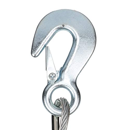 Seachoice Steel Winch Cable w/Safety Hook, 3/16 in. X 25 Ft., 4,000-Lb. Tensile Strength