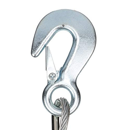 Seachoice Steel Winch Cable w/Safety Hook, 3/16 in. X 25 Ft., 4,000-Lb. Tensile Strength