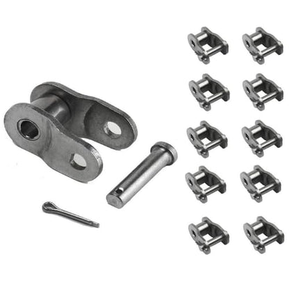 Jeremywell 50 SS Stainless Steel Roller Chain Offset Link (10PCS)