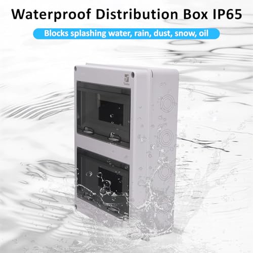 24 Way Circuit Breaker Box, IP65 Waterproof, for Indoor and Outdoor - style: 24 WAY-14.2*4.3*11Inch