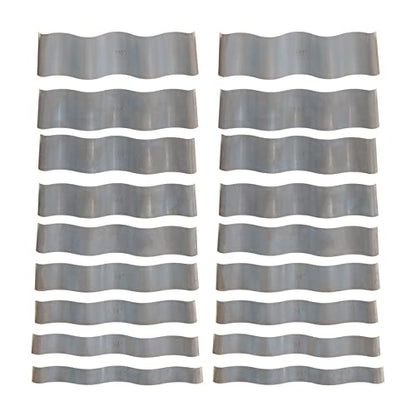 waltyotur 1/8 Inch Steel Wavy Parallel Set Accuracy 0.0002 Inch for Layout Work, Standard and Setup 9 Pairs - size: 1/8 in