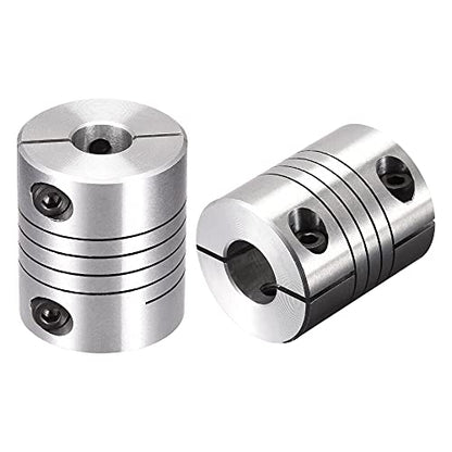 uxcell 2PCS Motor Shaft 10mm to 11mm Helical Beam Coupler Coupling 25mm Dia 30mm Length - size: 10mm to 11mm