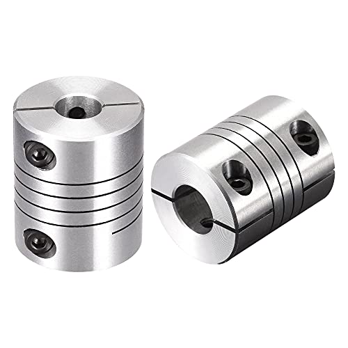 uxcell 2PCS Motor Shaft 10mm to 11mm Helical Beam Coupler Coupling 25mm Dia 30mm Length - size: 10mm to 11mm
