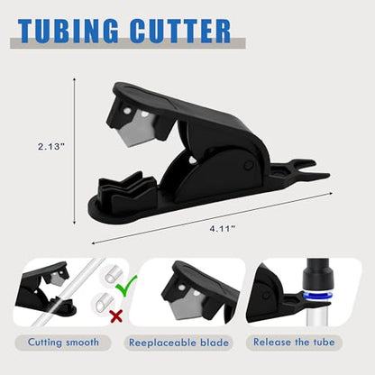 100PCS Push to Connect Air Fitting Straight 4/6/8/10/12mm Kit