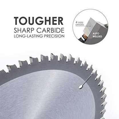 Luckyway 10 Inch Table Saw Blade 40T, 5/8" Arbor for Cutting Wood 2-Pack - size: 10" / 40T(2-PACK), style: 10 Inch