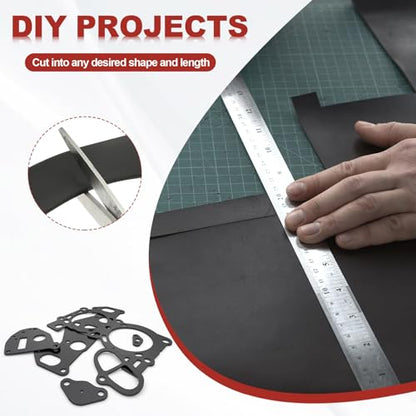 PATIKIL Neoprene Rubber Strips 1" Wide x 1/16" Thick x 10' Long, Self Adhesive Solid Rubber Sheet for Shock Absorption Gasket DIY Crafts Sealing Weather Striping, Black - size: 1" W x 1/16" T x 10' L