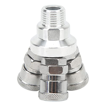 3 Way Quick Coupler Quick Connect Air Hose Splitter Universal Type Male Thread Swivel Air Compressor Fittings G1/2