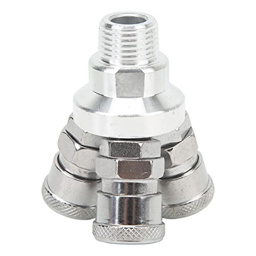 3 Way Quick Coupler Quick Connect Air Hose Splitter Universal Type Male Thread Swivel Air Compressor Fittings G1/2
