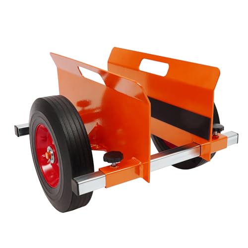 Heavy Duty Panel Cart, 10" Solid Wheels, 1100lbs Load Capacity, Adjustable Clamp Panel Cart with Handle, All Terrain Slab Dolly for Drywall Sheet Heavy Material