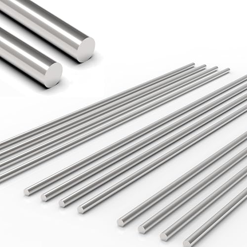 12Pcs 1/8 x 12in 304 Stainless Steel Rod, Metal Shaft - color: 12, size: 1/8x12in