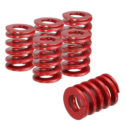HARFINGTON 6pcs Die Spring 3/4" OD x 1" Free Length SMH4004, Red - size: 3/4" OD x 1" Free Length