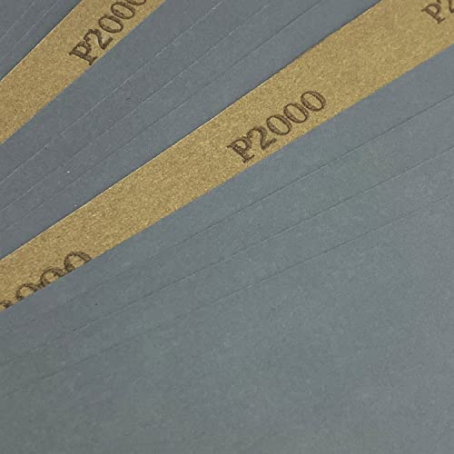 2000 Grit Wet Dry Sandpaper, 15PCS 9x11 Inch Silicon Carbide Sanding Sheets - style: Grit 2000