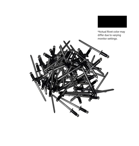 Eagle 1 Blind Pop Rivets (250 count) #43 Stainless Steel and #44 Aluminum Rivets, Multiple Colors, Free 1/8" Drill Bit wih Order, Quantity Discounts Available (#43 Stainless Steel, Black) - color: Black, size: #43 Stainless Steel