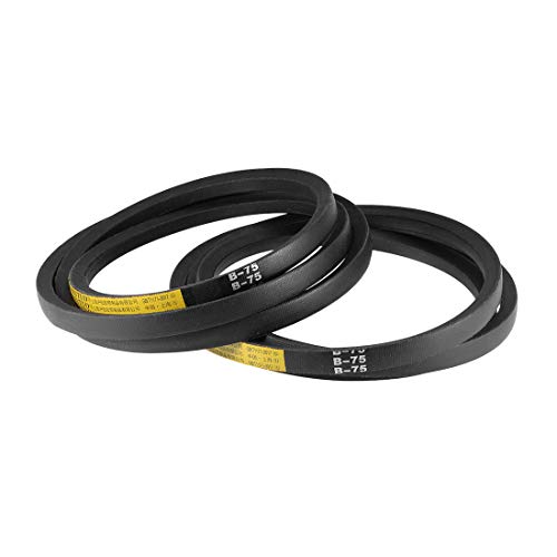 uxcell B75 V-Belts 75" Pitch Length, B-Section Rubber Drive Belt 2pcs - size: 75"
