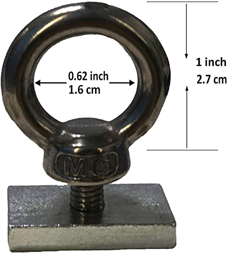 4 Pack Heavy-Duty Stainless Steel Eye Bolt tie Down Anchor kit for roof Rack. Also can be Used for fix The 4WD Awning and Other Accessories.