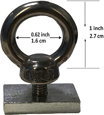 4 Pack Heavy-Duty Stainless Steel Eye Bolt tie Down Anchor kit for roof Rack. Also can be Used for fix The 4WD Awning and Other Accessories.