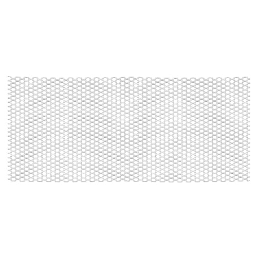 PATIKIL 15.7" x 7.9" Perforated Metal Sheets, 19Ga 0.24" Hexagonal Hole 304 Stainless Steel Mesh Stagger Expanded Perforated Metal Plate for Ventilation Grill Security Grates - size: 15.7" x 7.9"