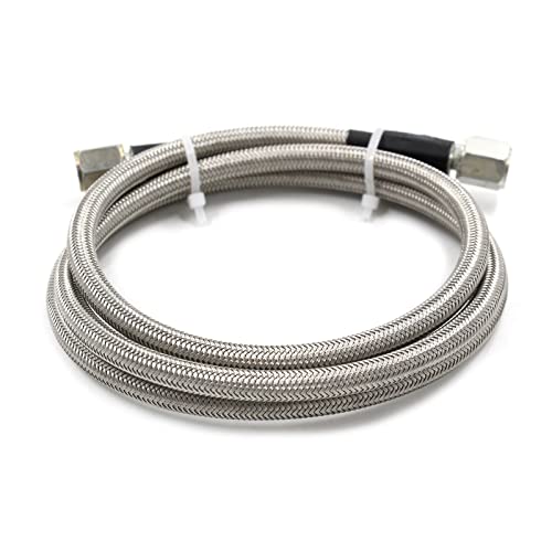 Pressure Stainless Remote Turbocharger Sensor Teflon 4 AN Gauge Line Kit - size: 72 Inch