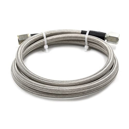 Pressure Stainless Remote Turbocharger Sensor Teflon 4 AN Gauge Line Kit - size: 72 Inch