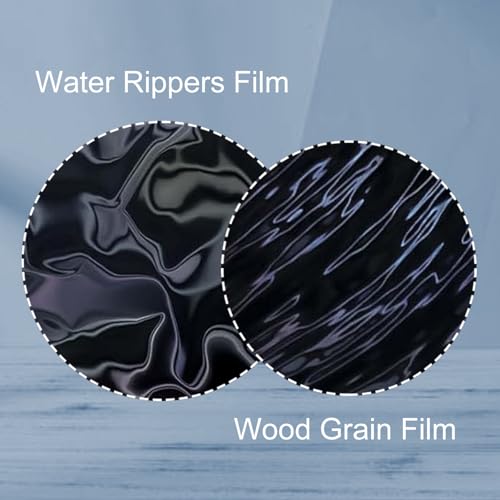 Double Sided Smooth Flexible PER Spring Steel Plate Effect Sheet for Bambu Lab A1 Mini, Smooth Water Ripples+Wood Grain Spring Steel Build Plate 184x184mm for Bambu Lab A1 Mini 3D Printer - color: Water Ripples+Wood Grain