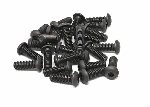 iexcell 25 Pcs 5/16-18 x 7/8" Alloy Steel 10.9 Grade Hex Socket Button Head Cap Screws Bolts Kit, Black Oxide Finish - size: 5/16-18 x 7/8"