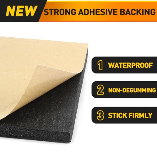 MODIGT 12"×8"×3/4" Thick Self Adhesive Foam Padding Sheet (4PCS) - size: 8*12*3/4inch(4PCS)