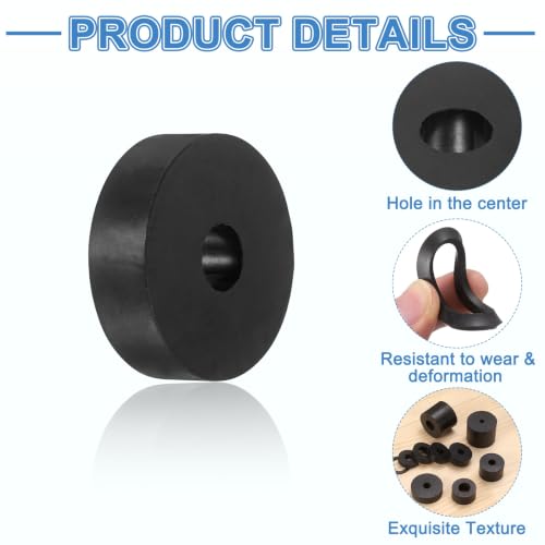 uxcell 24Pcs Rubber Vibration Isolation Washers 35mm OD x 10mm ID x 8mm Thk - size: 35mm OD x 10mm ID x 8mm Thick