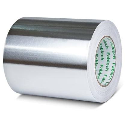 Aluminum Foil Tape, 3.2mil Thick, 6 Inch x 55 Yards (165ft), Heavy Duty, Waterproof, High Temperature Resistant, for HVAC Duct Sealing, Metal Repair & Insulation - size: 6"×55Y