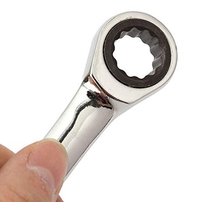 SaferCCTV Wrench Metric 14mm Ratcheting Wrench Set,Reversible Ratcheting Combination Wrench,Open Ended Ratchet - size: 14mm