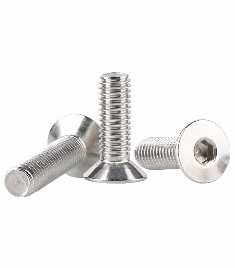 M2-0.4x30mm Flat Head Socket Cap Screws Bolts, Stainless Steel 18-8 (304), Bright Finish, Allen Socket Drive,Machine Screws Inner Hex Screw Fasteners Bolts, 50 Pcs - size: M2x30mm(50PCS)