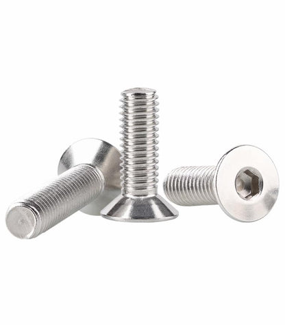 M2-0.4x30mm Flat Head Socket Cap Screws Bolts, Stainless Steel 18-8 (304), Bright Finish, Allen Socket Drive,Machine Screws Inner Hex Screw Fasteners Bolts, 50 Pcs - size: M2x30mm(50PCS)
