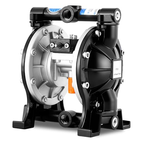 MXBAOHENG Air Operated Double Diaphragm Pump, Aluminum Alloy Body, 48L/min - size: 48L/min