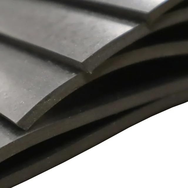 Neoprene Commercial Grade, Black, 60A, 0.75" x 3" x 3" (2 Pack)