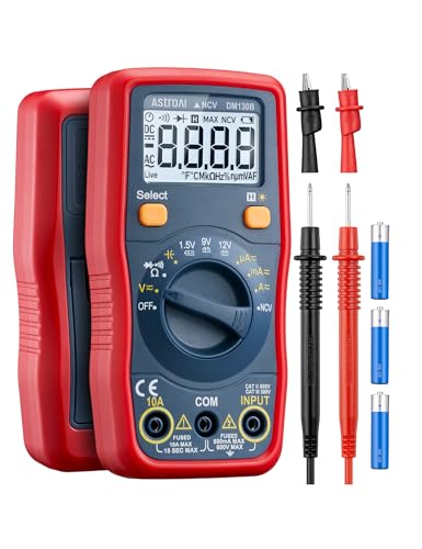 AstroAI DM130B Multimeter, 4000 Counts, Auto-Ranging, Capacitance Testing - size: 47.17 cubic inches